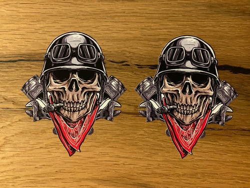 Skull aufkleber motorrad - aufkleber,
