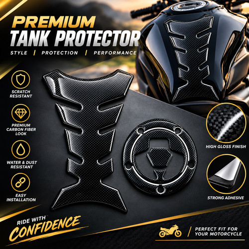 Carbon tankpad motorrad tank - carbon,