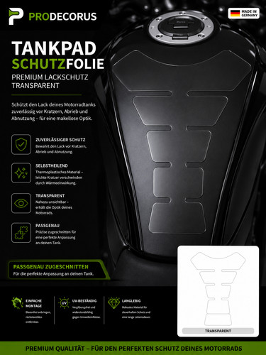 Motorrad tankpad lackschutz - tankpad,
